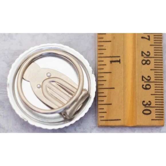 Vintage Floral Spiral Circular Center Unique Clip by Western Germany - C14 - Picture 2 of 2